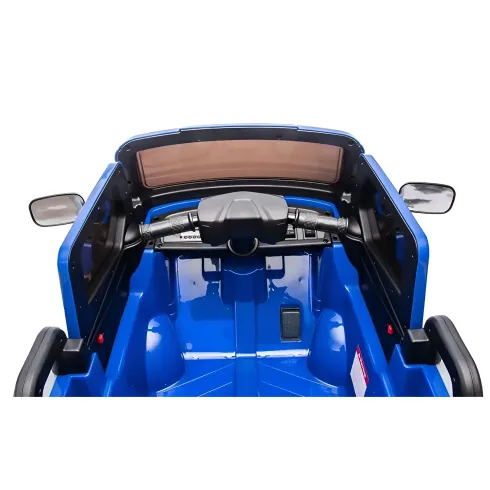 Ape Car Piaggio Elettrica per Bambini Blu con Ruote EVA e Telecomando