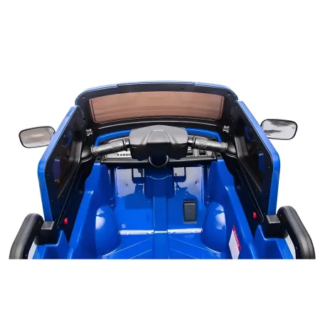 Ape Car Piaggio Elettrica per Bambini Blu con Ruote EVA e Telecomando