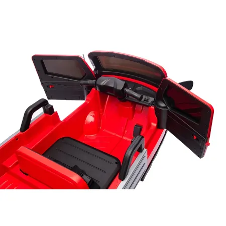 Ape Car Piaggio Elettrica per Bambini Rosso con Ruote EVA e Telecomando