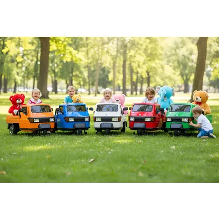 Ape Car Piaggio Elettrica per Bambini Beige con Ruote EVA e Telecomando