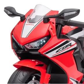 Moto Elettrica per Bambini Honda CBR Rosso 10,2V LED Batteria Ricaricabile 2