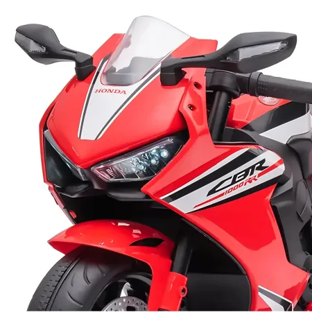 Moto Elettrica per Bambini Honda CBR Rosso 10,2V LED Batteria Ricaricabile