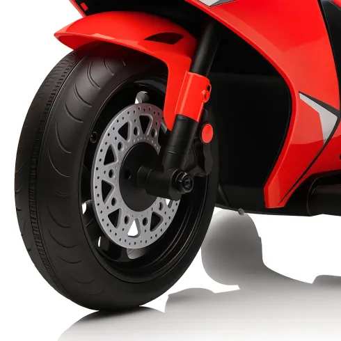Moto Elettrica per Bambini Honda CBR Rosso 10,2V LED Batteria Ricaricabile