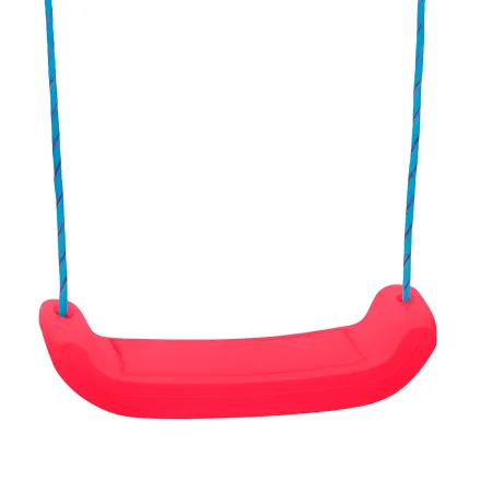 Altalena per Bambini 1 Posto da Esterno 168x163x200 cm Rosso Blu Acciaio