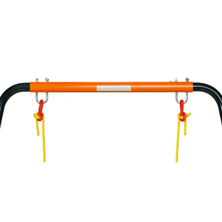 Altalena per Bambini in Acciaio Singola per Giardino 168x163x200 cm