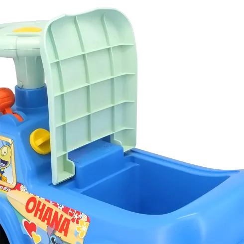 Camioncino Stitch Cavalcabile per Bambini a Spinta con Luci e Suoni