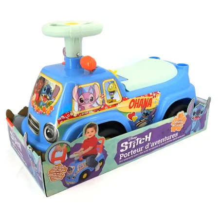 Camioncino Stitch Cavalcabile per Bambini a Spinta con Luci e Suoni
