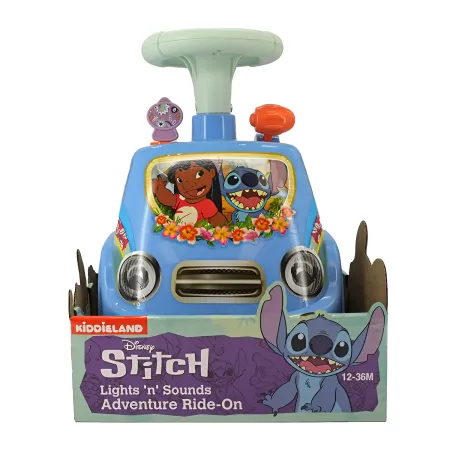 Camioncino Stitch Cavalcabile per Bambini a Spinta con Luci e Suoni