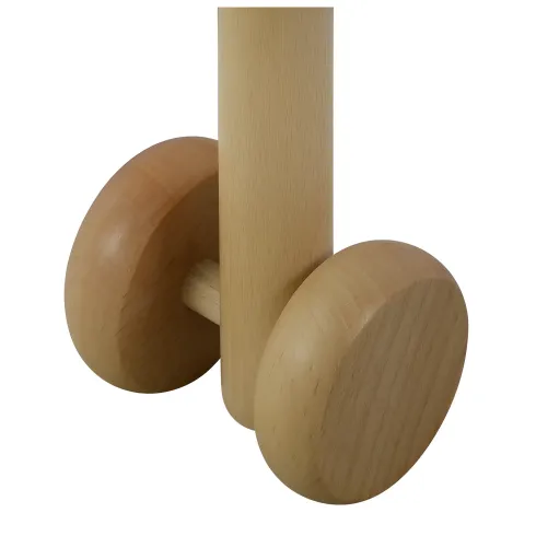 Cavallo Hobby Horse per Bambini Beige con Asta Smontabile e Suoni