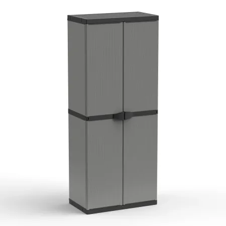 Armadio Portascope con Ripiani in Resina Modulare per Esterno Balcone