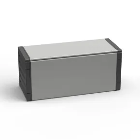 Baule Raccolta Differenziata 85x34x39,5 cm Uso Esterno Grigio PVC