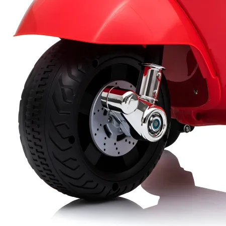 Vespa Elettrica per Bambini Mini GTS 7,2V Rosso Poggiatesta e Clacson