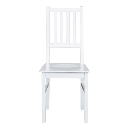 2 Sedie Bianche in Legno Massello Moderne da Salotto per Cucina Soggiorno Design | BricoShop24