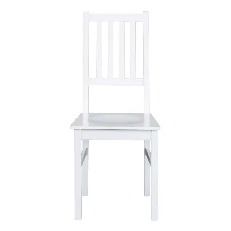 2 Sedie Bianche in Legno Massello Moderne da Salotto per Cucina Soggiorno Design | BricoShop24