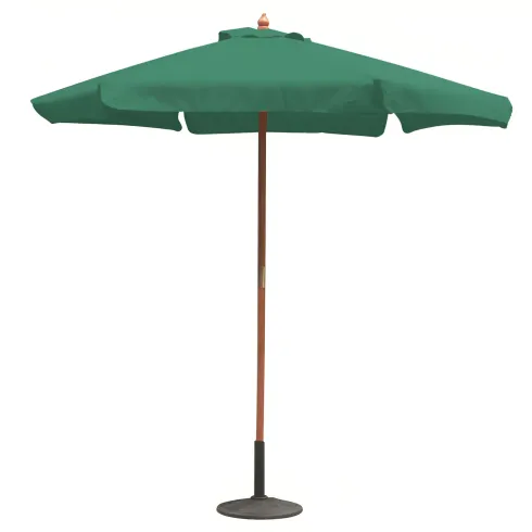 Ombrellone da Giardino con Palo Centrale in Legno Ø3m Verde Antivento