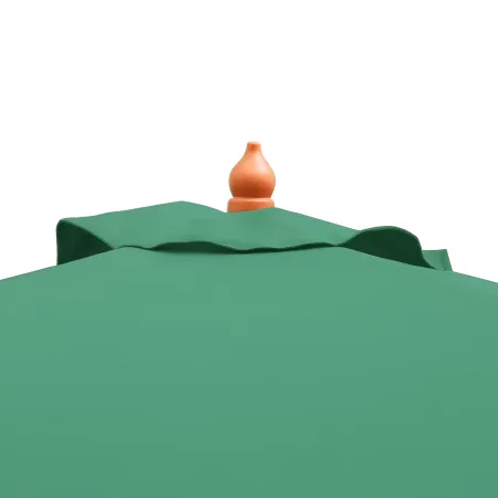 Ombrellone da Giardino con Palo Centrale in Legno Ø3m Verde Antivento