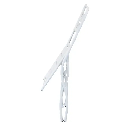 Sedia Pieghevole in Acciaio Bianco per Esterno e Interno 42x50x88 cm