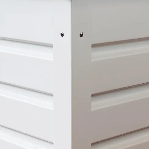 Baule Contenitore Bianco in Alluminio per Esterni 130x61x63 cm con Chiave