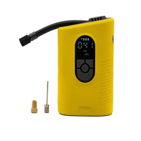 Compressore Portatile ad Aria Manometro Adattatori Auto Bici Gonfiabili