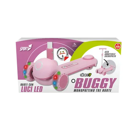 Monopattino per Bambini a 3 Ruote Luminose Manubrio Ergonomico Ottanio