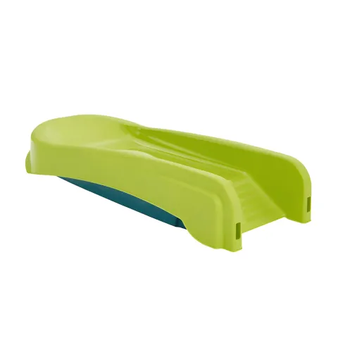 Scivolo per Bambini Pieghevole Salvaspazio a 3 Gradini in Plastica Verde