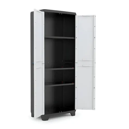 Armadio Keter Linear Resina 3 Piani Regolabili Esterno 68x39x173 cm Grigio