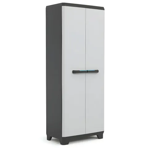 Armadio Keter Linear Resina 3 Piani Regolabili Esterno 68x39x173 cm Grigio