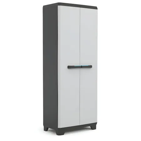 Armadio Keter Linear Resina 3 Piani Regolabili Esterno 68x39x173 cm Grigio