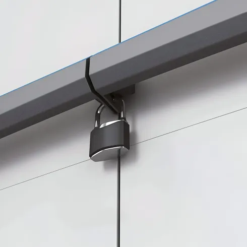 Armadio Keter Linear Resina 3 Piani Regolabili Esterno 68x39x173 cm Grigio