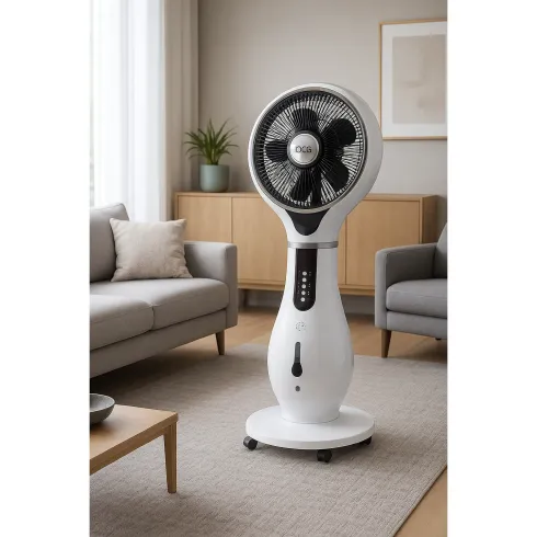 Ventilatore Umidificatore Nebulizzatore a Piantana da Pavimento Pale Timer