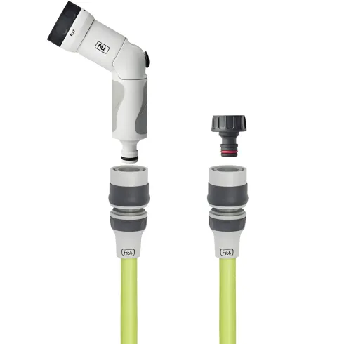 Tubo da Giardino Estensibile 15 m con Pistola per Irrigazione Multigetto