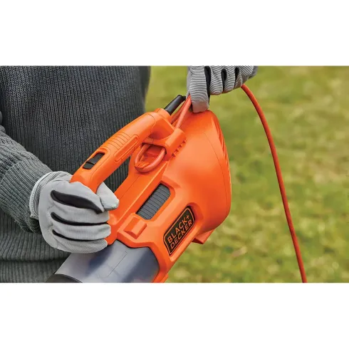 Soffiatore Black+Decker Assiale Elettrico 1850W a Filo Pulizia Giardino