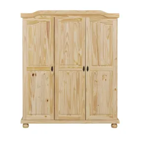 Armadio a 3 Ante in Legno Appendiabiti Mobile Camera da Letto Cabina Guardaroba