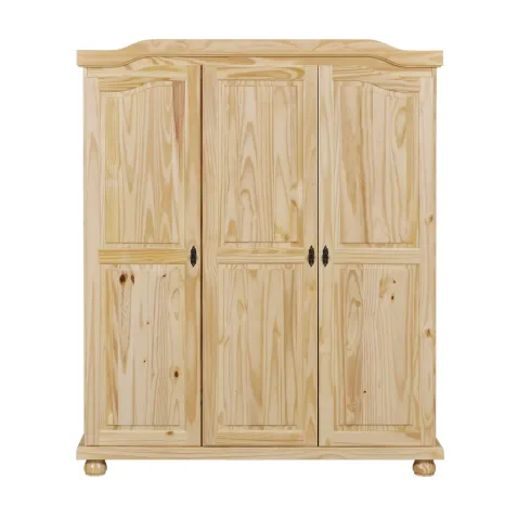 Armadio a 3 Ante in Legno Appendiabiti Mobile Camera da Letto Cabina Guardaroba