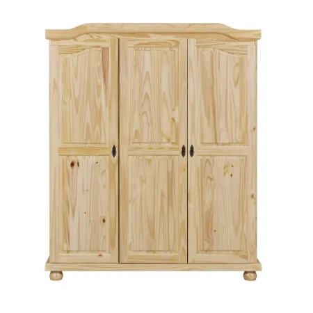 Armadio a 3 Ante in Legno Appendiabiti Mobile Camera da Letto Cabina Guardaroba