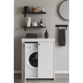 Mobile Lavatrice da Esterno Coprilavatrice Asciugatrice in Resina Pvc 2