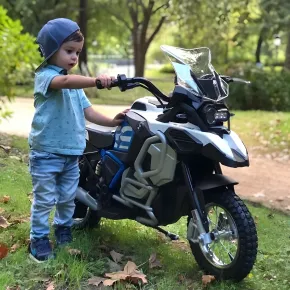 Moto Elettrica Bambini 24V BMW R1250 GS Adventure Ruote Gonfiabili 2
