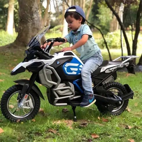 Moto Elettrica Bambini 24V BMW R1250 GS Adventure Ruote Gonfiabili