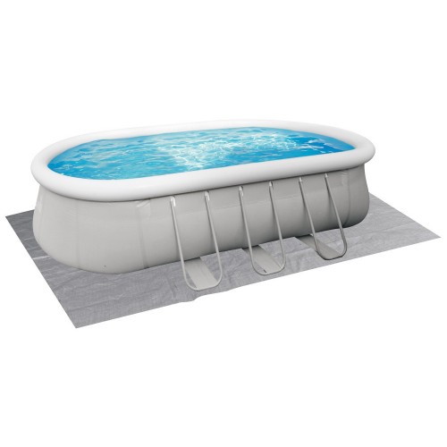 Piscina Ovale Autoportante 540x304x106 Pompa Filtro Cartuccia +2 Teli + Scaletta