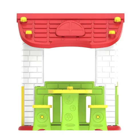 Casetta per Bambini Plastica 187x108x119 cm con Tavolo e Sedie Esterno