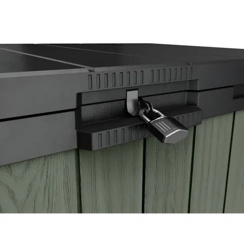 Baule Porta Attrezzi Keter in Resina 1150 L Verde da Giardino Impermeabile