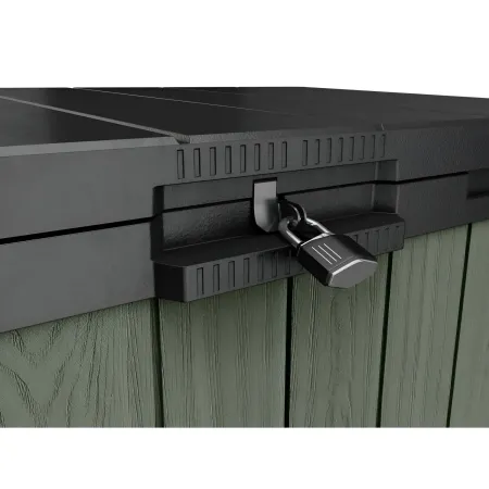 Baule Porta Attrezzi Keter in Resina 1150 L Verde da Giardino Impermeabile