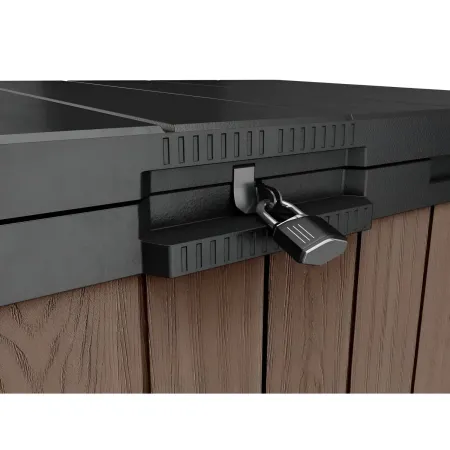 Baule Porta Attrezzi Keter in Resina da Esterno 1150 L Marrone Impermeabile