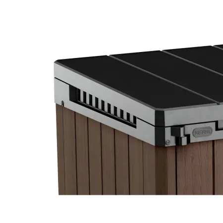 Baule Porta Attrezzi Keter in Resina da Esterno 1150 L Marrone Impermeabile
