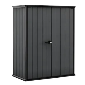 Armadio Porta Attrezzi Keter in Resina da Giardino 1400 L Evotech Grigio