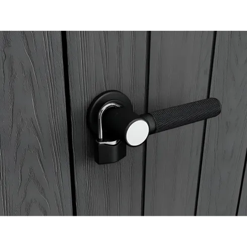 Armadio Porta Attrezzi Keter in Resina da Giardino 1400 L Evotech Grigio