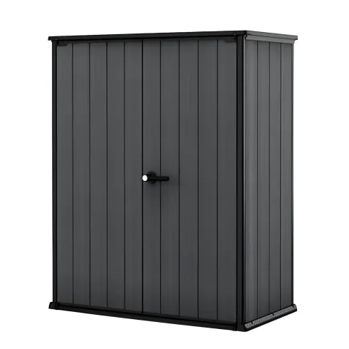 Armadio Porta Attrezzi Keter in Resina da Giardino 1400 L Evotech Grigio