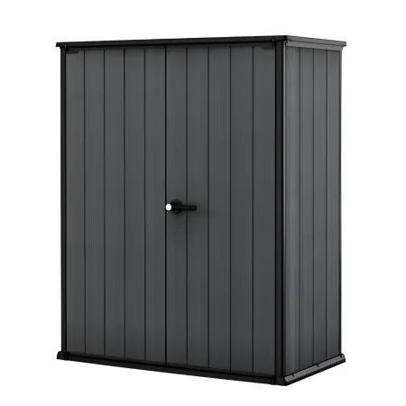Armadio Porta Attrezzi Keter in Resina da Giardino 1400 L Evotech Grigio