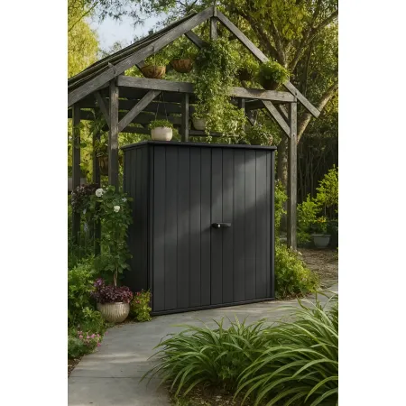 Armadio Porta Attrezzi Keter in Resina da Giardino 1400 L Evotech Grigio