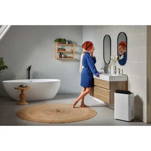 Deumidificatore 12L/24 h Ambienti 75 m³ Portatile Serbatoio 2L Timer